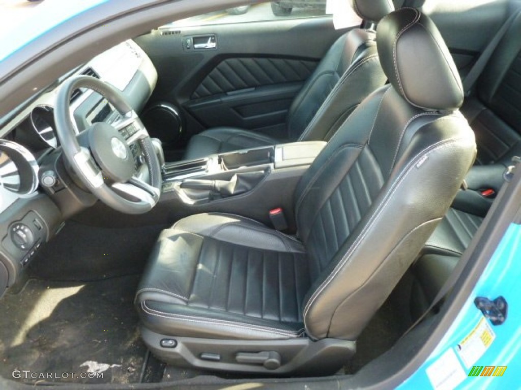 2010 Mustang V6 Premium Coupe - Grabber Blue / Charcoal Black photo #10