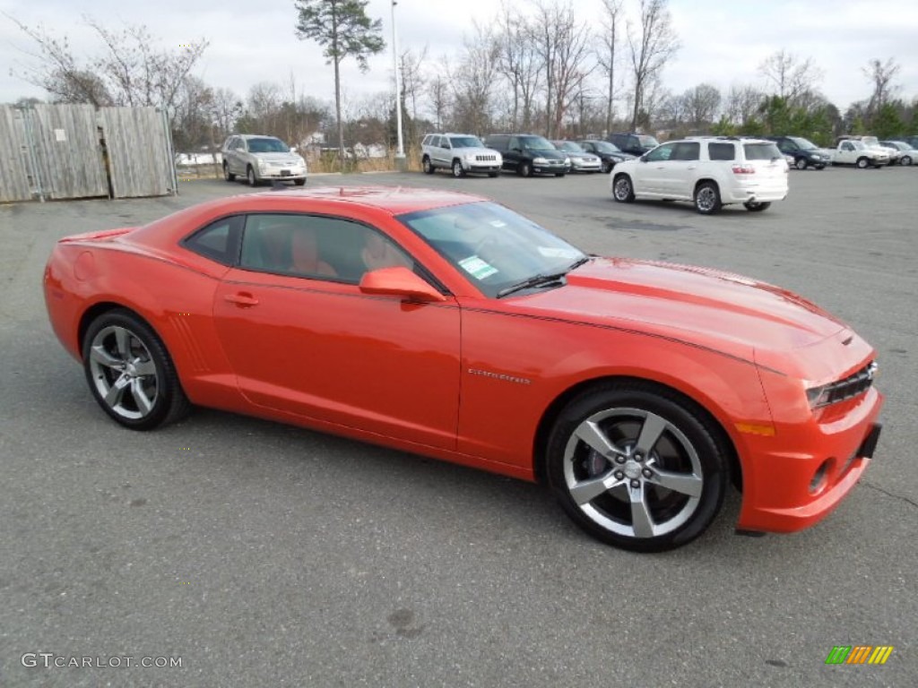 Inferno Orange Metallic 2011 Chevrolet Camaro SS/RS Coupe Exterior Photo #61587393