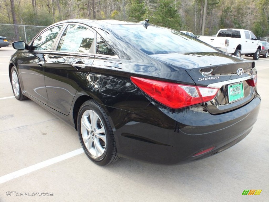 2012 Sonata Limited - Midnight Black / Camel photo #7