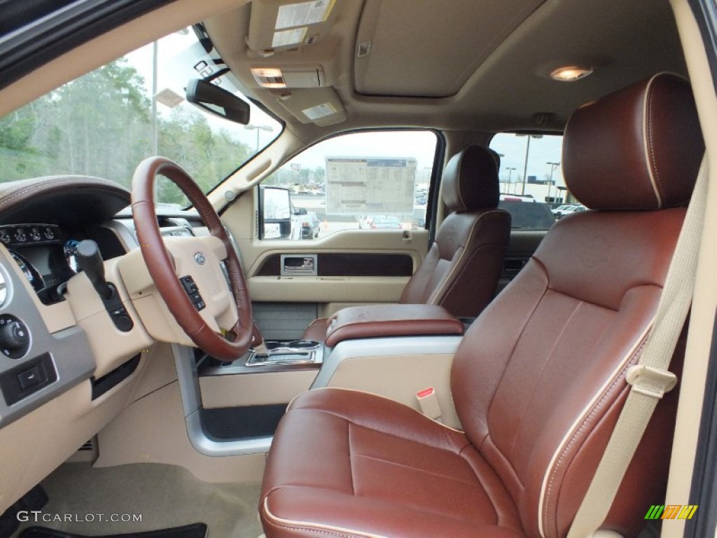 King Ranch Chaparral Leather Interior 2012 Ford F150 King Ranch SuperCrew 4x4 Photo #61587876