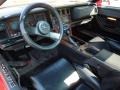 1985 Chevrolet Corvette Graphite Interior Prime Interior Photo