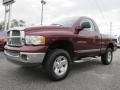 2002 Dark Garnet Red Pearlcoat Dodge Ram 1500 SLT Regular Cab 4x4  photo #3