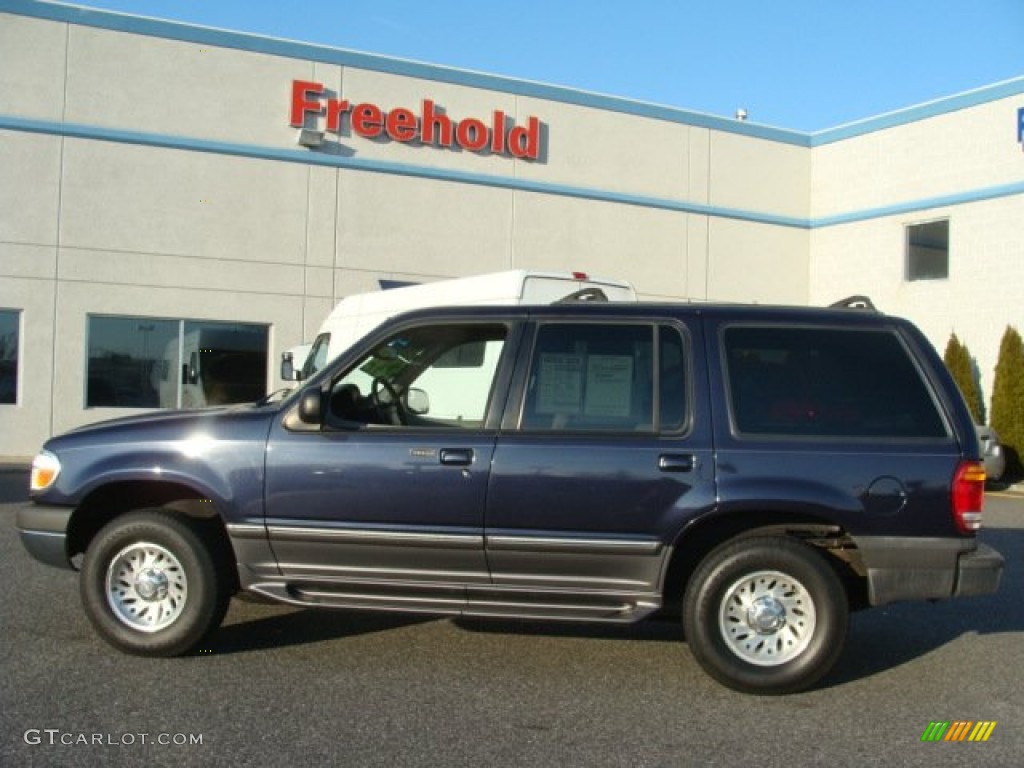 1999 Explorer XLT 4x4 - Deep Wedgewood Blue Metallic / Medium Graphite Grey photo #3