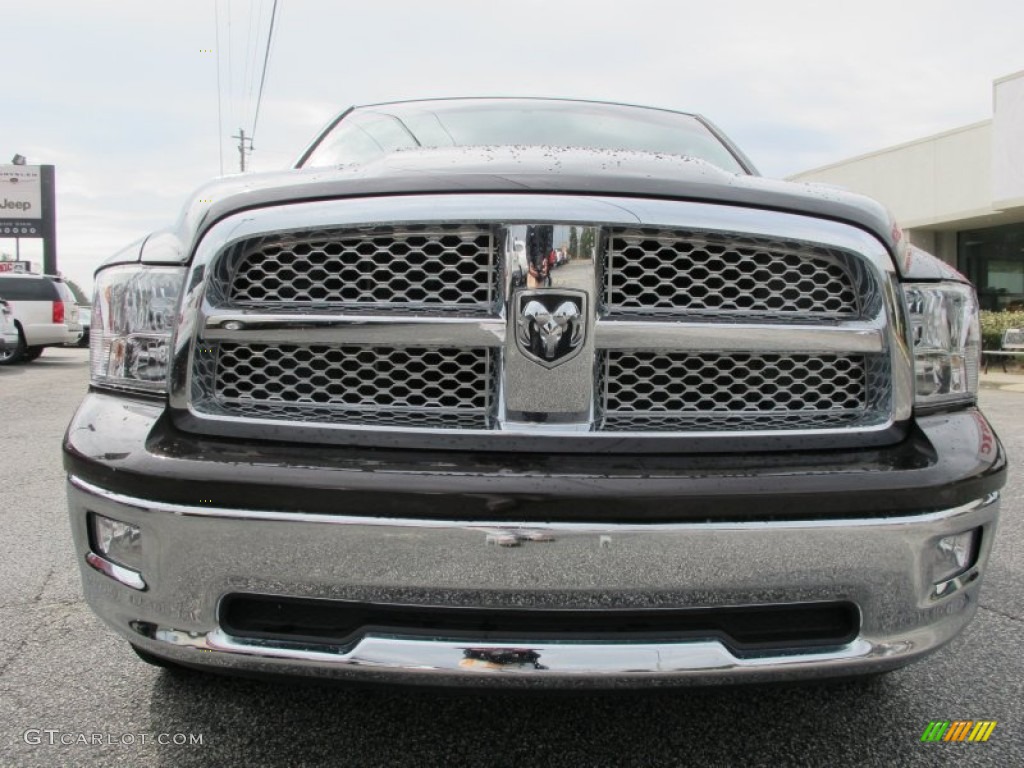 2011 Ram 1500 Laramie Crew Cab 4x4 - Rugged Brown Pearl / Light Pebble Beige/Bark Brown photo #2