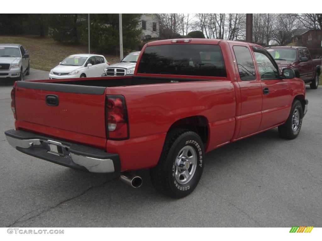 2004 Silverado 1500 LS Extended Cab - Victory Red / Dark Charcoal photo #25