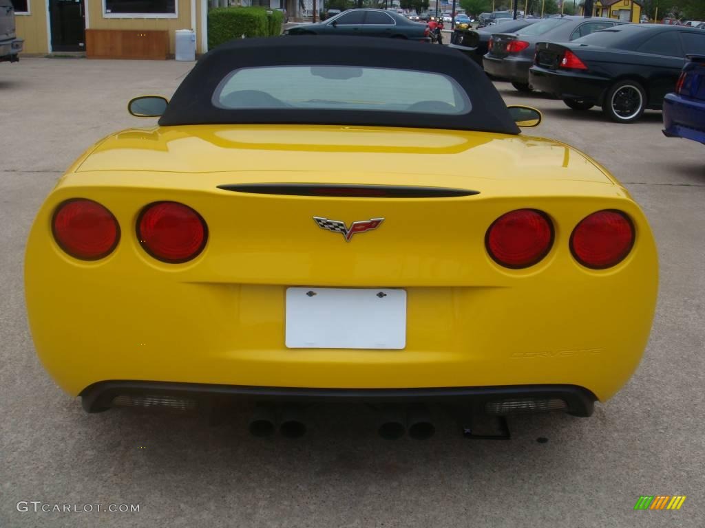2006 Corvette Convertible - Velocity Yellow / Ebony Black photo #5