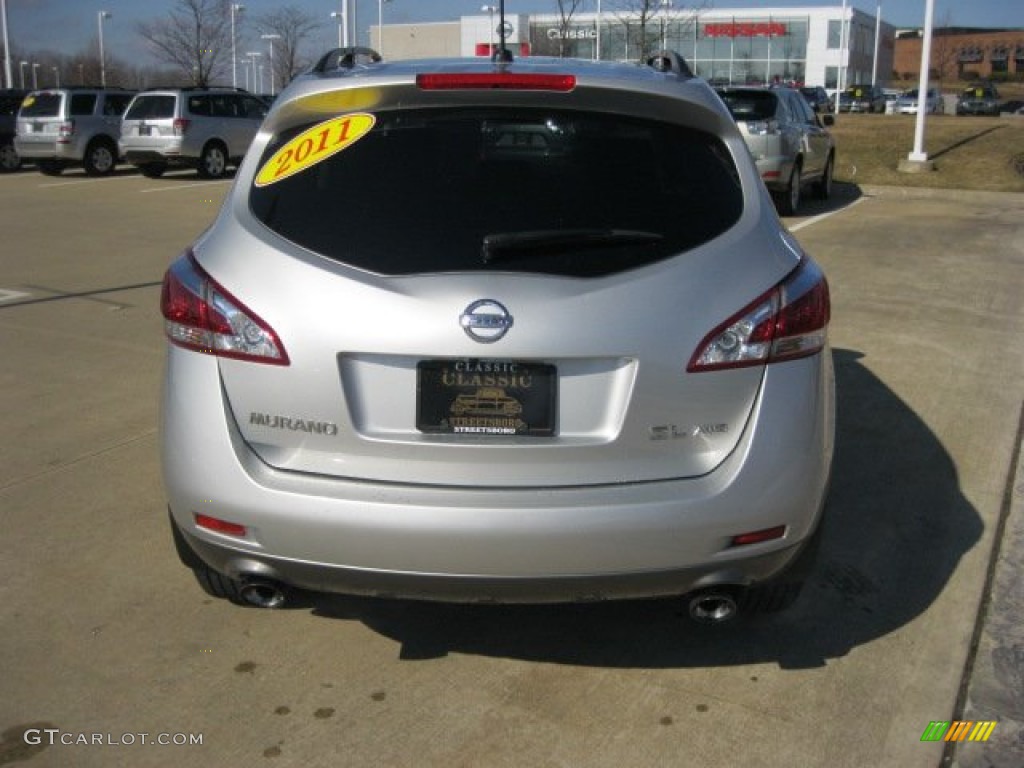 2011 Murano SL AWD - Brilliant Silver / Black photo #6