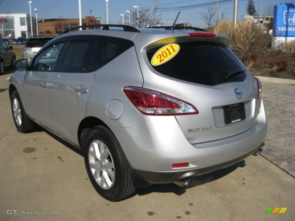 2011 Murano SL AWD - Brilliant Silver / Black photo #7