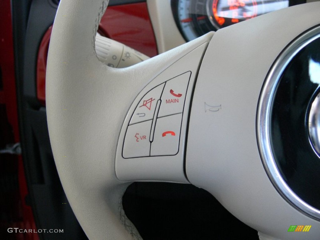 2012 Fiat 500 Lounge Controls Photo #61593216