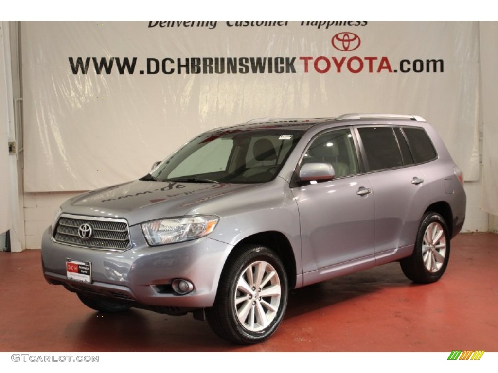 2008 Highlander Hybrid Limited 4WD - Iced Amethyst Mica / Ash Gray photo #1