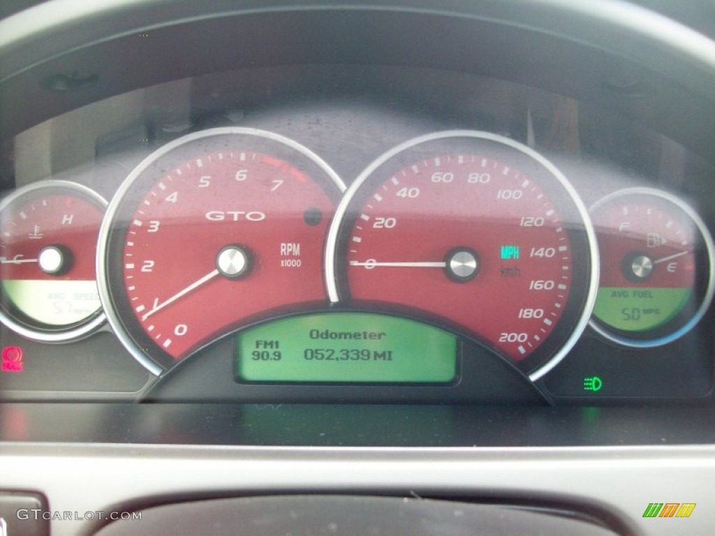 2006 Pontiac GTO Coupe Gauges Photo #61600119