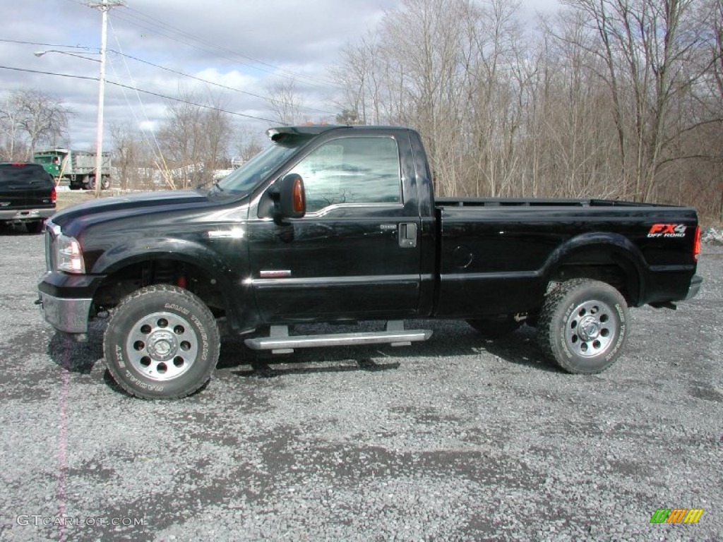 Black 2006 Ford F350 Super Duty FX4 Regular Cab 4x4 Exterior Photo #61600773
