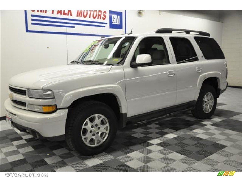 2005 Tahoe Z71 4x4 - Summit White / Tan/Neutral photo #2