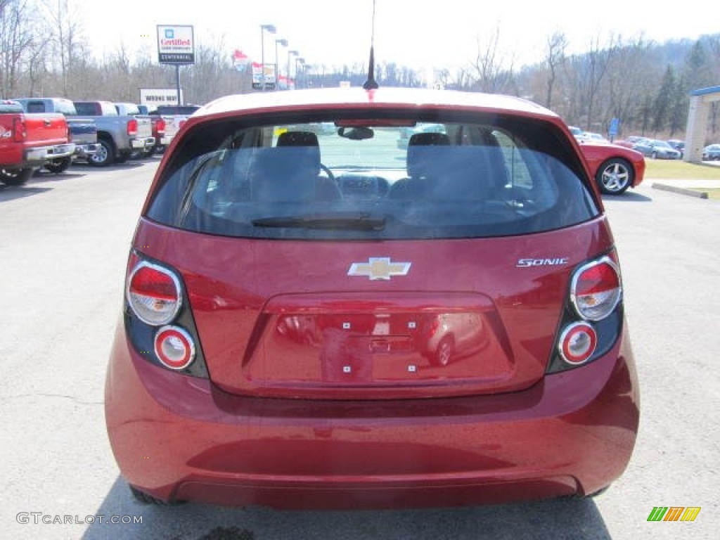 2012 Sonic LS Hatch - Crystal Red Tintcoat / Jet Black/Dark Titanium photo #3