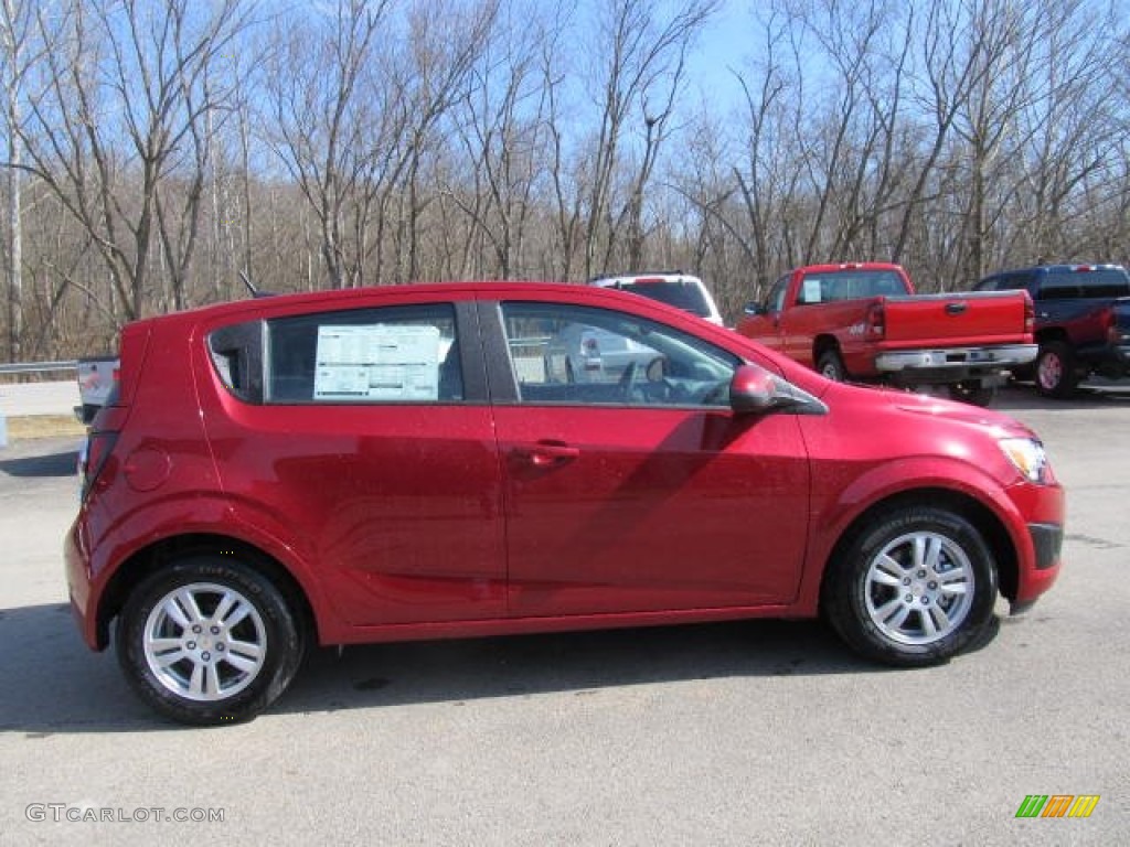 Crystal Red Tintcoat 2012 Chevrolet Sonic LS Hatch Exterior Photo #61604868