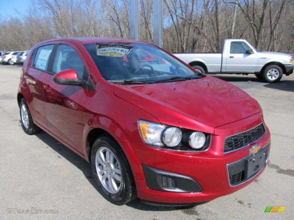 Crystal Red Tintcoat 2012 Chevrolet Sonic LS Hatch Exterior Photo #61604877