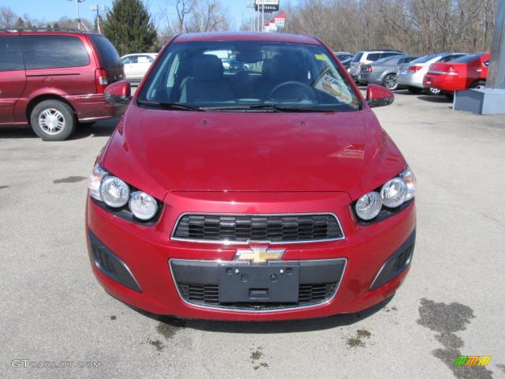 2012 Sonic LS Hatch - Crystal Red Tintcoat / Jet Black/Dark Titanium photo #6