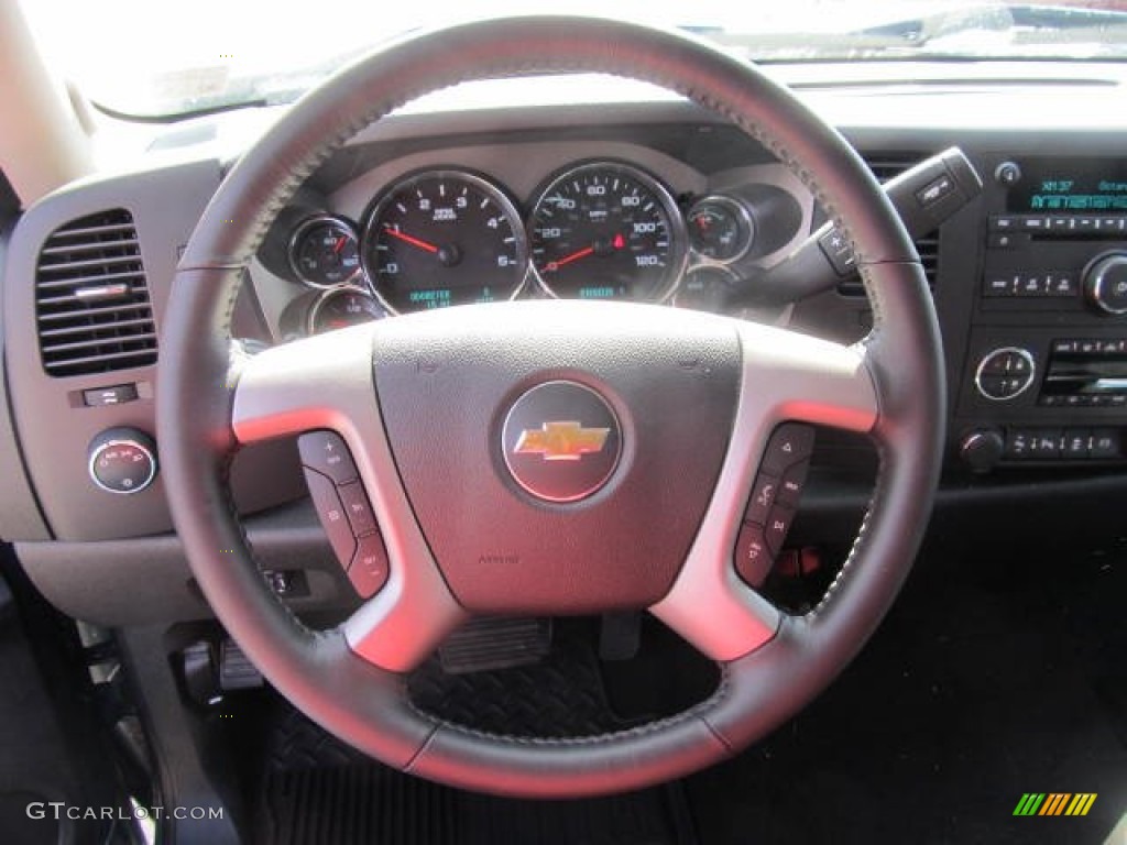 2012 Chevrolet Silverado 2500HD LT Extended Cab 4x4 Light Titanium/Dark Titanium Steering Wheel Photo #61605313