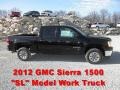 2012 Onyx Black GMC Sierra 1500 SL Crew Cab  photo #1