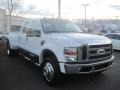 Oxford White - F450 Super Duty Lariat Crew Cab 4x4 Dually Photo No. 9