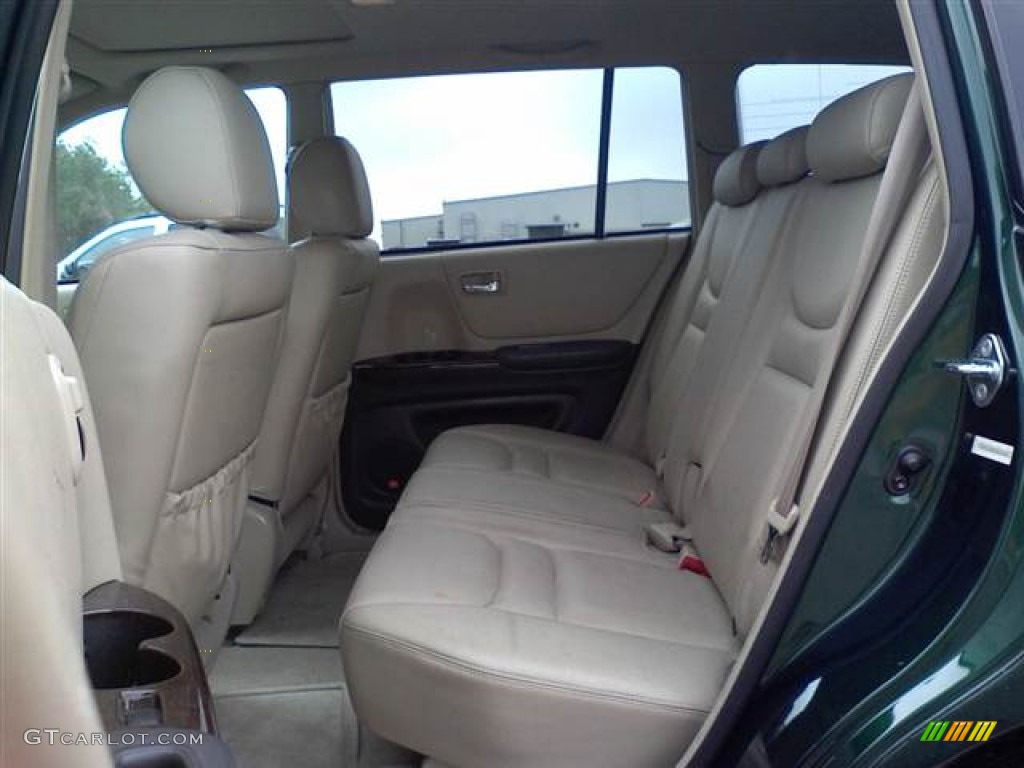 2001 Highlander Limited 4WD - Electric Green Mica / Ivory photo #8