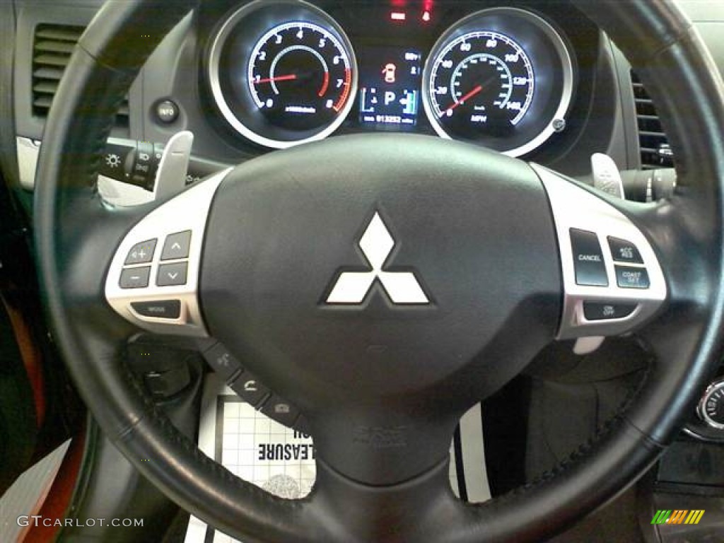 2010 Lancer GTS - Rotor Glow Orange Metallic / Black photo #4