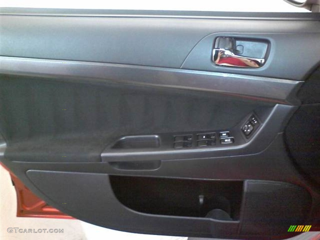 2010 Lancer GTS - Rotor Glow Orange Metallic / Black photo #6