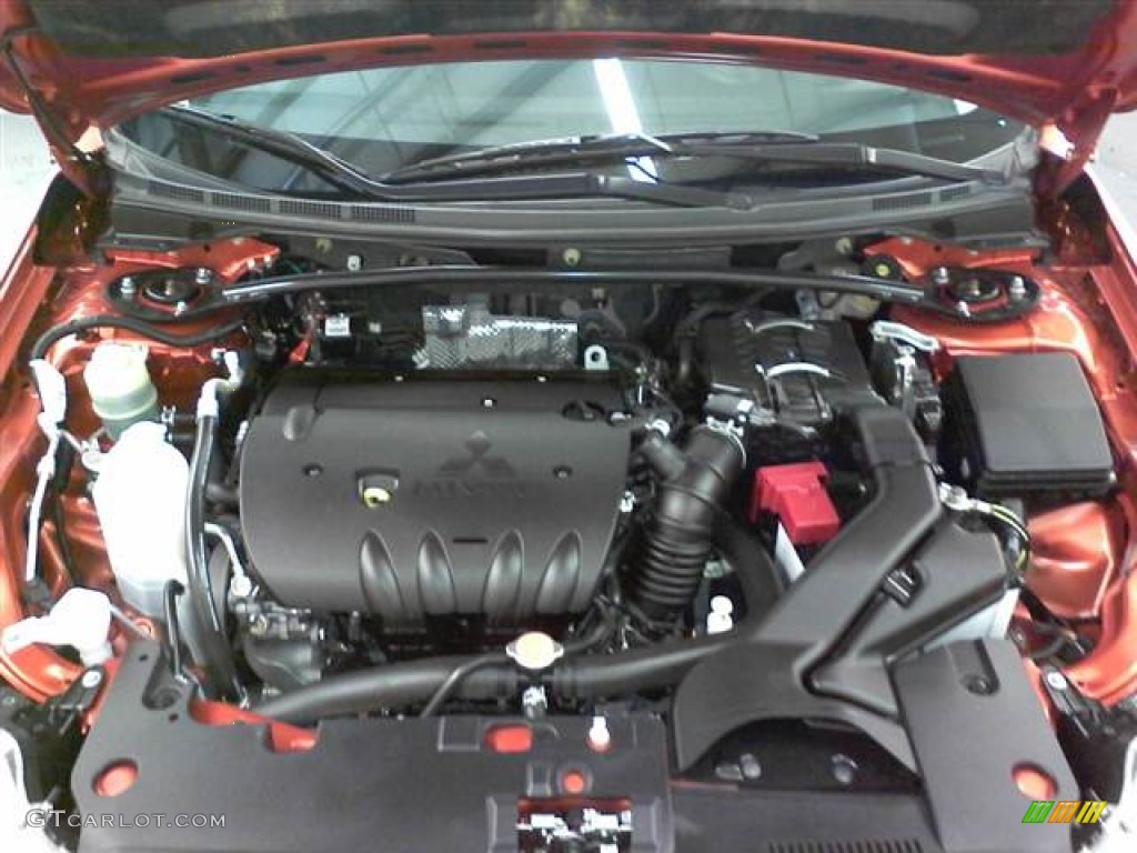 2010 Lancer GTS - Rotor Glow Orange Metallic / Black photo #15