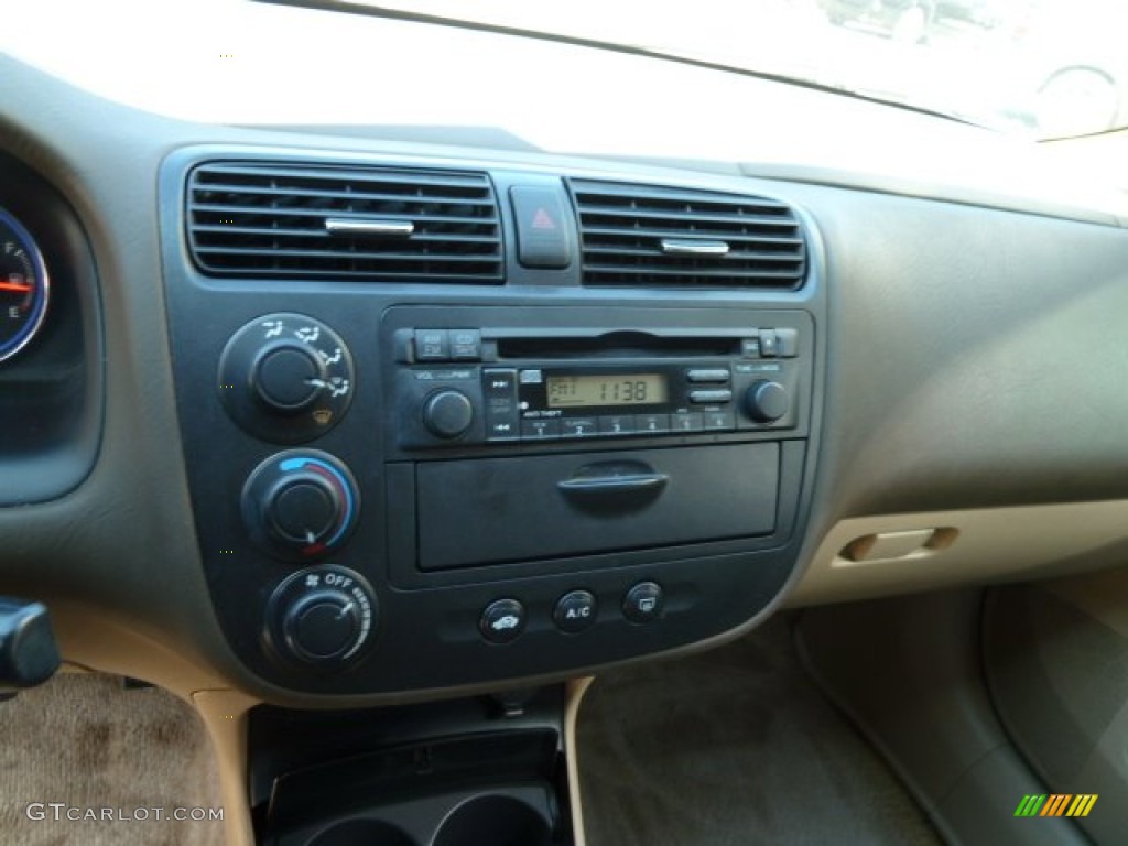 2003 Civic LX Sedan - Galapagos Green / Gray photo #9