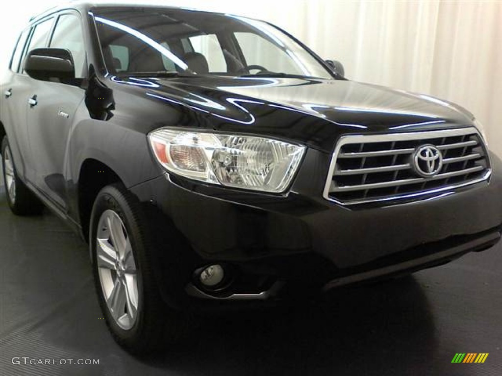 2009 Highlander Limited 4WD - Black / Ash photo #1
