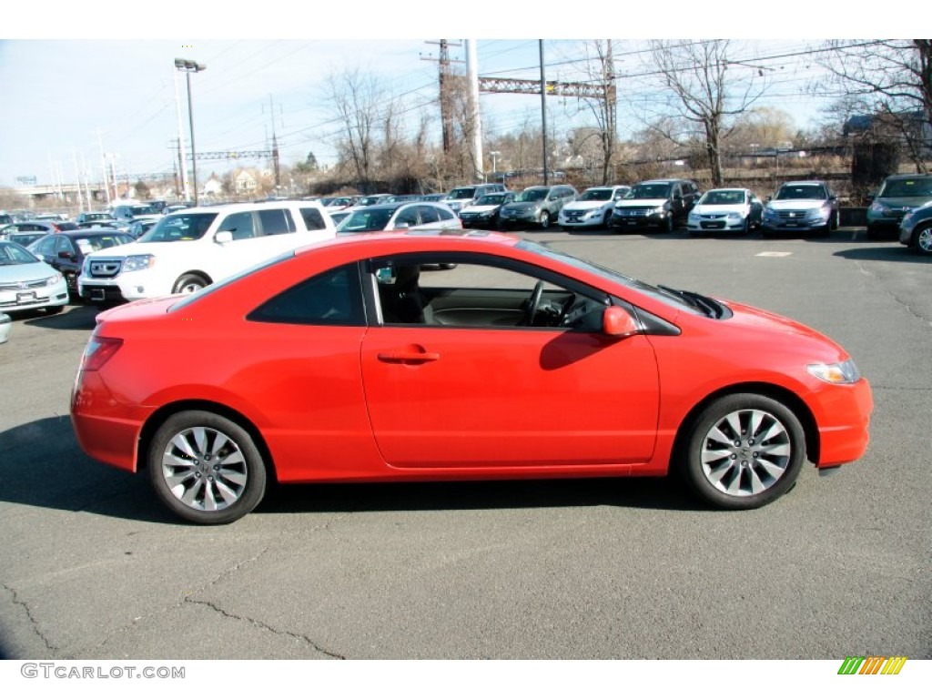 Rallye Red 2009 Honda Civic EX Coupe Exterior Photo #61607028