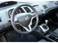 Black 2009 Honda Civic EX Coupe Steering Wheel