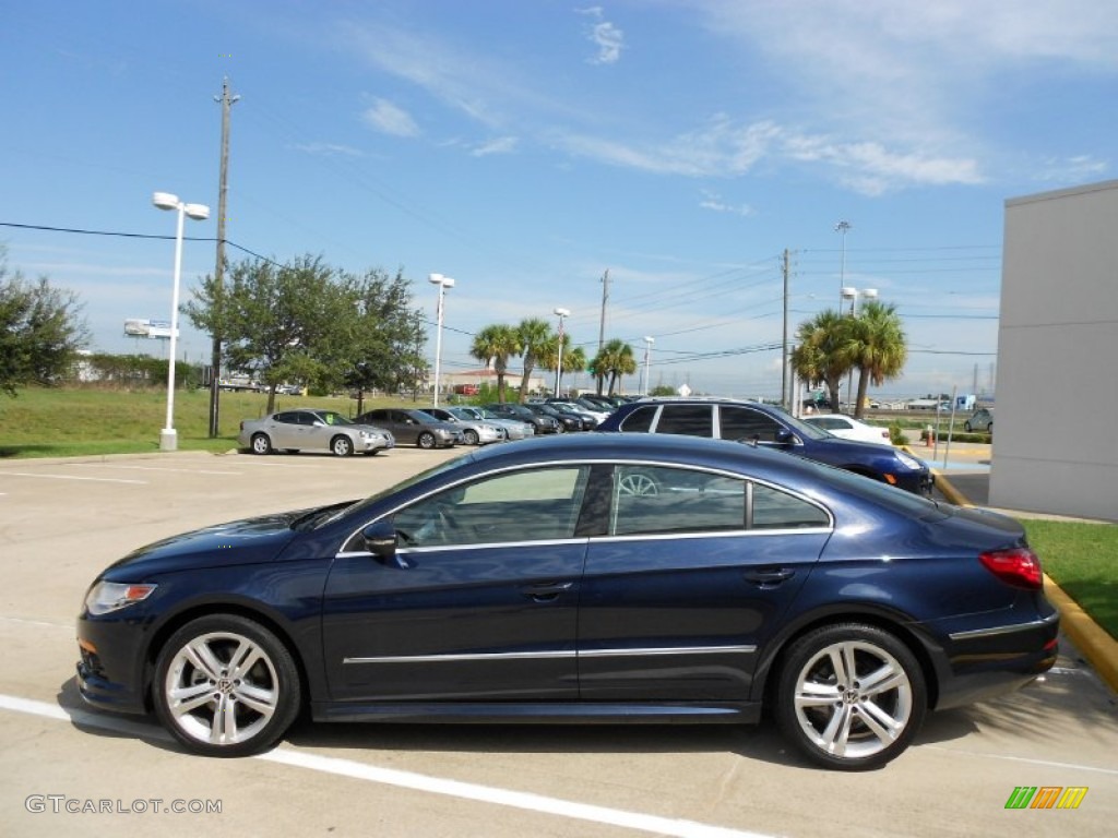 Night Blue Metallic 2012 Volkswagen CC R-Line Exterior Photo #61607232