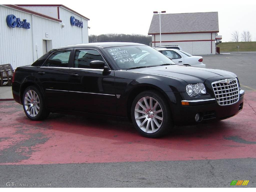 2007 300 C SRT Design - Brilliant Black / Dark Slate Gray/Light Graystone photo #8