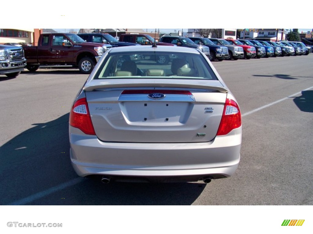 2010 Fusion SEL V6 AWD - Smokestone Metallic / Camel photo #6