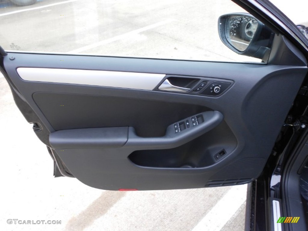 2012 Volkswagen Jetta GLI Titan Black Door Panel Photo #61608603