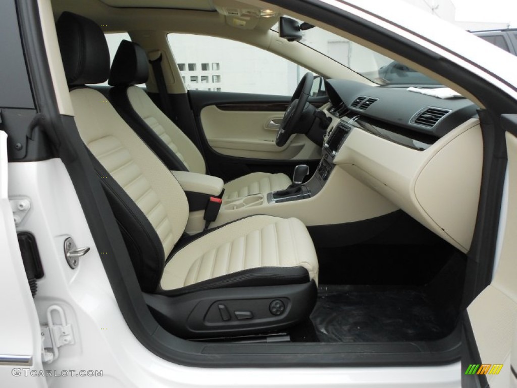 Black/Cornsilk Beige Interior 2012 Volkswagen CC Lux Plus Photo #61608827