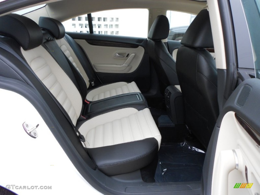 Black/Cornsilk Beige Interior 2012 Volkswagen CC Lux Plus Photo #61608840