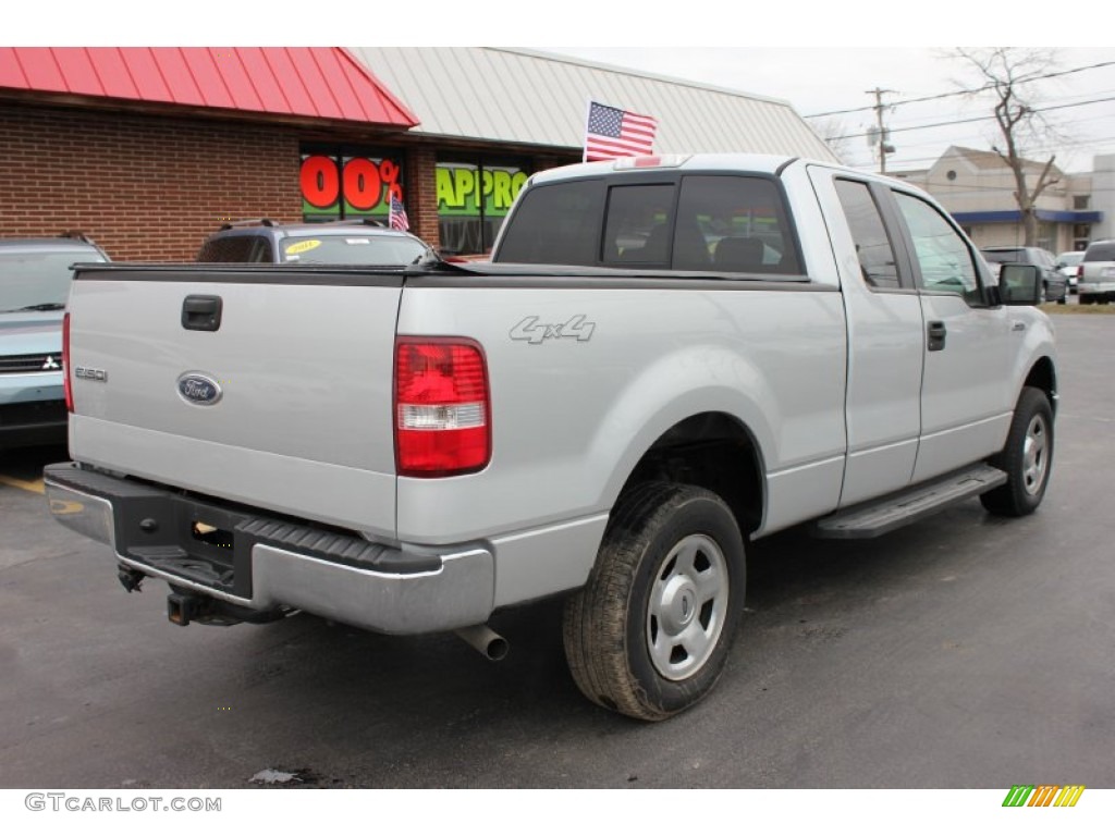 2005 F150 XLT SuperCab 4x4 - Silver Metallic / Medium Flint Grey photo #2