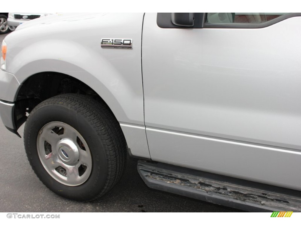 2005 F150 XLT SuperCab 4x4 - Silver Metallic / Medium Flint Grey photo #10