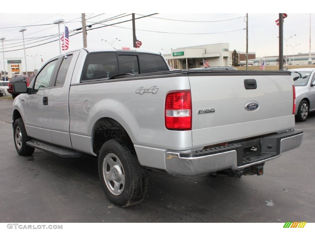 2005 F150 XLT SuperCab 4x4 - Silver Metallic / Medium Flint Grey photo #11