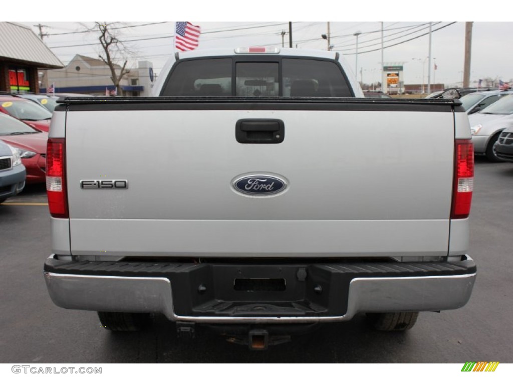 2005 F150 XLT SuperCab 4x4 - Silver Metallic / Medium Flint Grey photo #12