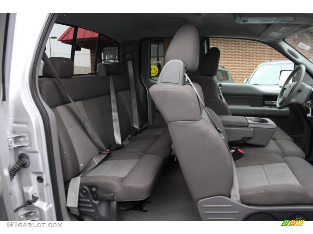 2005 F150 XLT SuperCab 4x4 - Silver Metallic / Medium Flint Grey photo #14