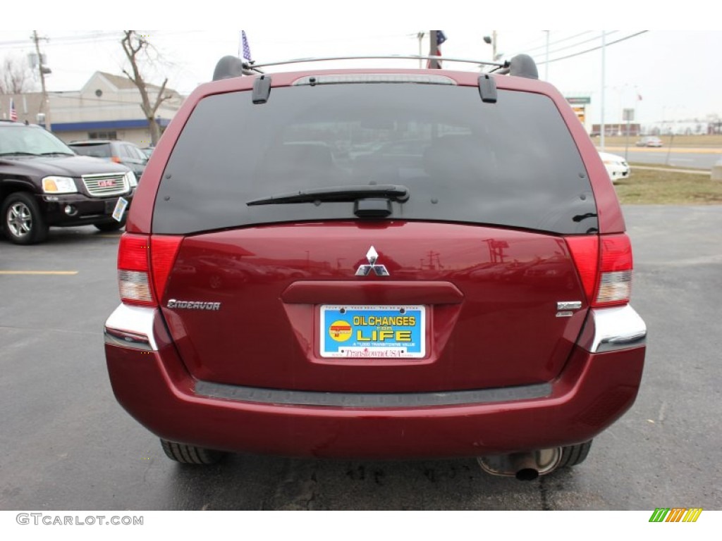2004 Endeavor XLS AWD - Ultra Red Pearl / Charcoal Gray photo #14