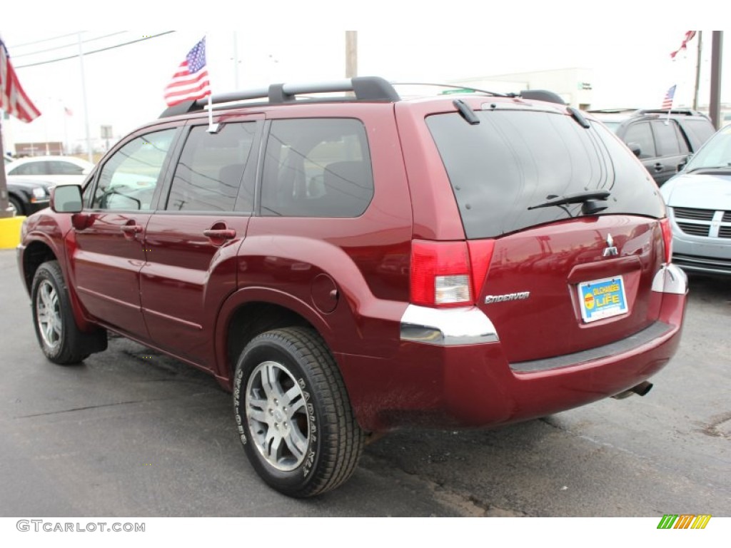 2004 Endeavor XLS AWD - Ultra Red Pearl / Charcoal Gray photo #15