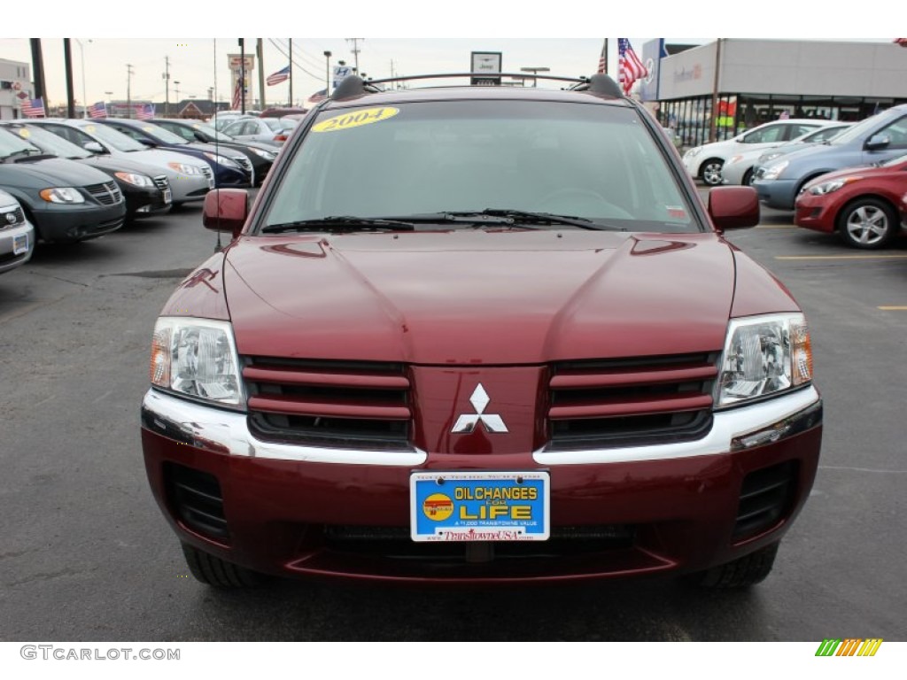 2004 Endeavor XLS AWD - Ultra Red Pearl / Charcoal Gray photo #19