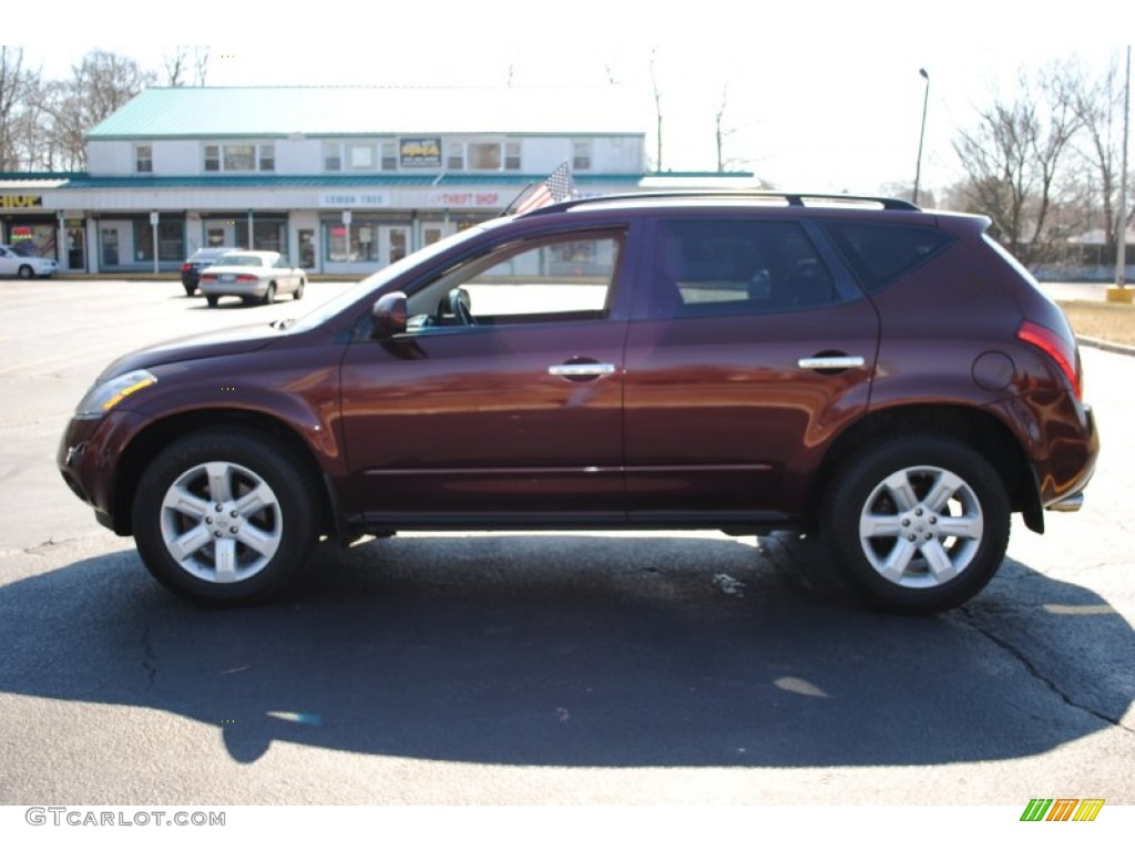 2007 Murano SL AWD - Sunset Red Pearl Metallic / Charcoal photo #3