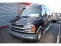 Black 2000 Chevrolet Express G1500 Passenger Conversion Van