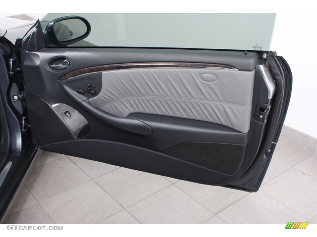 2008 Mercedes-Benz CLK 350 Coupe Ash Grey Door Panel Photo #61611903