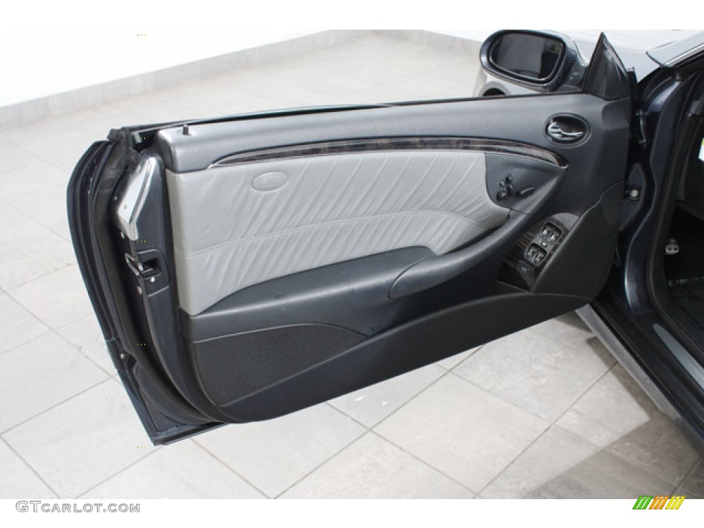 2008 Mercedes-Benz CLK 350 Coupe Ash Grey Door Panel Photo #61611912